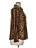 Ember 100% Polyester Animal Print Brown Long Sleeve Blouse Size XL - photo 4