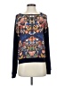 Alice + Olivia Blue Black Long Sleeve Blouse Size XS - photo 1