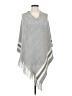 Steve Madden 100% Acrylic Gray Poncho Size 0 - photo 1
