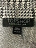 Topshop Houndstooth Gray Coat Size 4 - photo 6
