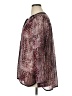 DKNY Jeans 100% Polyester Burgundy Long Sleeve Blouse Size XL - photo 5