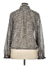 Saks Fifth Avenue 100% Polyester Animal Print Silver Long Sleeve Blouse Size XL - photo 2