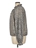 Saks Fifth Avenue 100% Polyester Animal Print Silver Long Sleeve Blouse Size XL - photo 5