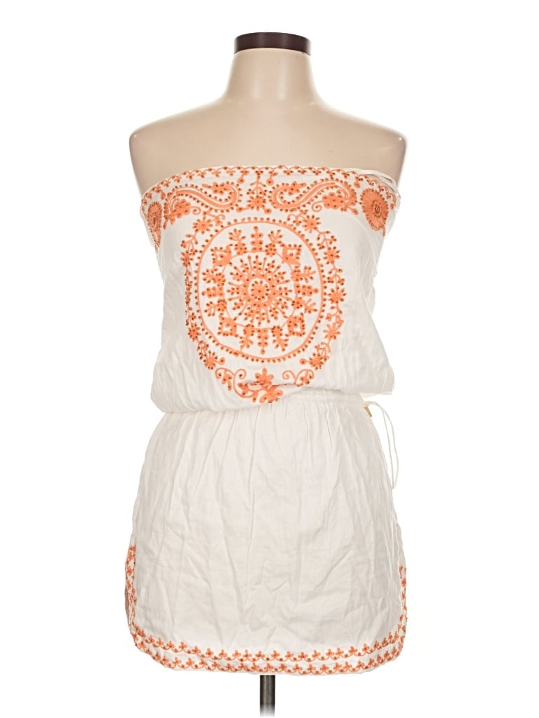 Pre-owned Melissa Odabash Casual Dress In White