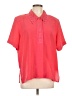 Pearl 100% Polyester Pink Short Sleeve Blouse Size L (estimated) - photo 1