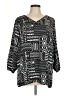 Mario Serrani 100% Polyester Black 3/4 Sleeve T-Shirt Size L - photo 1