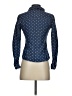 Guess 100% Lyocell Polka Dots Blue Long Sleeve Button-Down Shirt Size XS - photo 2