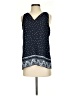 Ann Taylor LOFT Outlet 100% Polyester Blue Sleeveless Blouse Size XS - photo 1