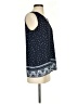 Ann Taylor LOFT Outlet 100% Polyester Blue Sleeveless Blouse Size XS - photo 4