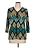 JM Collection Teal 3/4 Sleeve Top Size L (petite) - photo 1