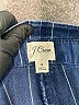 J.Crew 100% Cotton Stripes Blue Casual Pants Size 8 - photo 6
