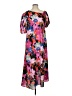 Crosby 100% Polyester Print Pink Casual Dress Size XXS - photo 1