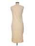 Real Essentials Solid Tan Casual Dress Size M - photo 2