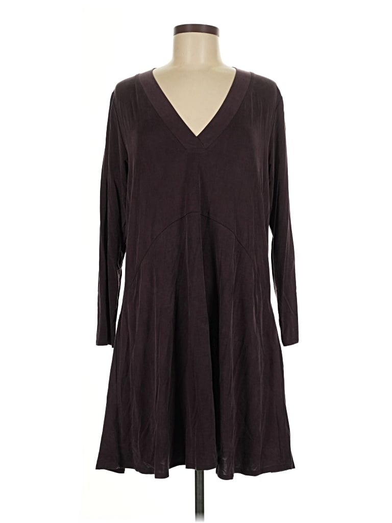 Pre-owned Left Coast By Dolan Casual Dress In Brown