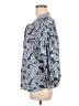 Caslon 100% Cotton Blue 3/4 Sleeve Blouse Size M - photo 5