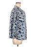 Caslon 100% Cotton Blue 3/4 Sleeve Blouse Size M - photo 4