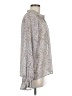 Dress Forum 100% Polyester Paisley Silver Long Sleeve Blouse Size M - photo 4