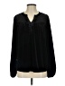 Shein Black Long Sleeve Henley Size 4 - photo 1