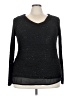 Apt. 9 Metallic Black Pullover Sweater Size 3X - photo 1
