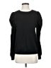 WHY Black Long Sleeve Top Size S - photo 1