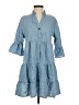 Unbranded 100% Polyester Blue Casual Dress Size S - photo 1