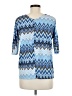Harlow & Rose Blue 3/4 Sleeve Top Size M - photo 2