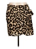 Shein 100% Polyester Animal Print Brown Casual Skirt Size 12 - photo 1