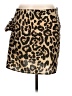 Shein 100% Polyester Animal Print Brown Casual Skirt Size 12 - photo 2