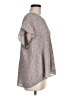 Adrianna Papell 100% Polyester Gray Tan Short Sleeve Blouse Size Lg  - photo 4