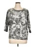 Shannon Ford New York Silver 3/4 Sleeve Top Size 1X - photo 1