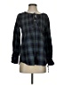 Weekend Suzanne Betro Blue Long Sleeve Blouse Size S - photo 1