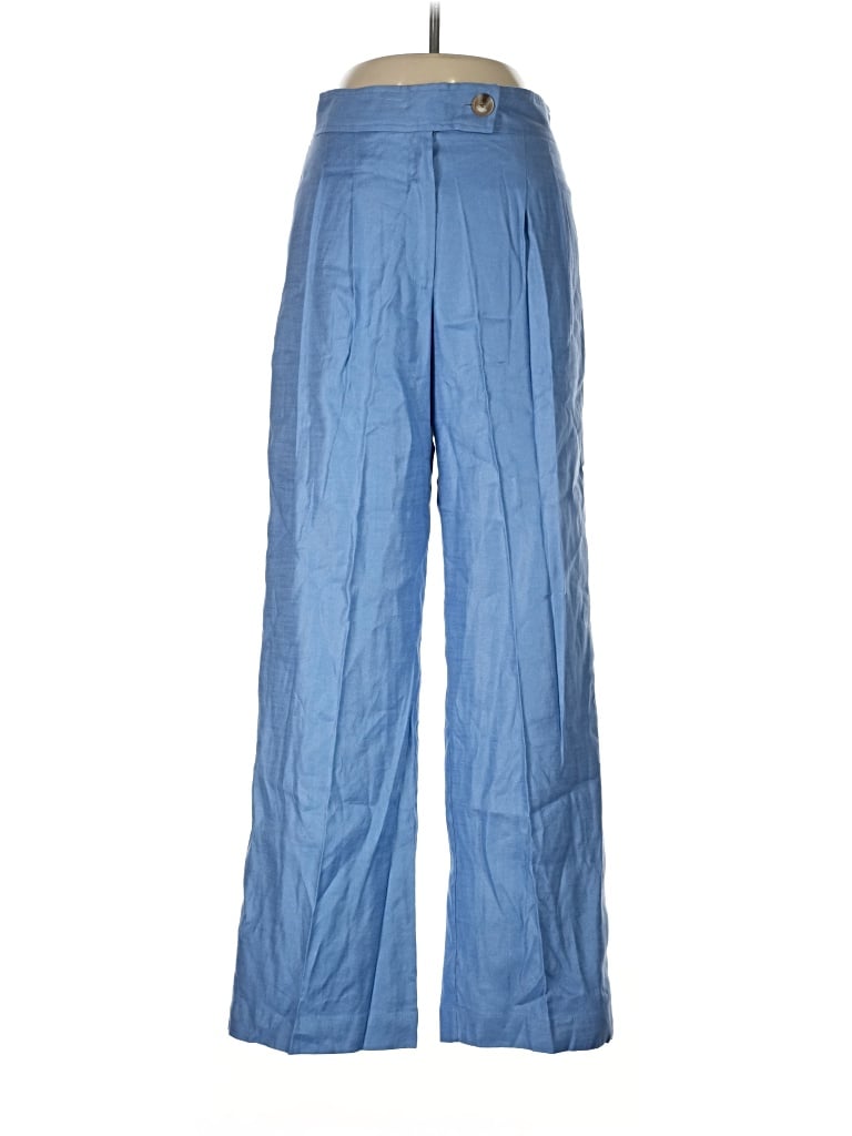 Elie Tahari Linen Pants In Blue