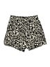 H&M 100% Cotton Animal Print Gold Shorts Size XS - photo 2