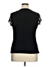 Alfani 100% Nylon Black Short Sleeve Top Size 1X - photo 2
