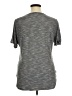 Signature Studio Metallic Silver Short Sleeve Blouse Size 1X - photo 2