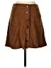 Privy 100% Polyester Solid Brown Casual Skirt Size S - photo 1