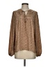 Sterling & Stitch 100% Polyester Brown Long Sleeve Blouse Size S - photo 1