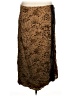 Requirements 100% Rayon Animal Print Brown Casual Skirt Size 1X - photo 1