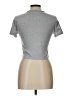 Shein Metallic Silver Short Sleeve Turtleneck Size L - photo 2