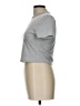 Shein Metallic Silver Short Sleeve Turtleneck Size L - photo 5