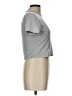 Shein Metallic Silver Short Sleeve Turtleneck Size L - photo 4