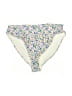 Topshop Floral Ivory Swimsuit Bottoms Size 8 - photo 1