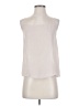 Ann Taylor 100% Polyester Ivory Sleeveless Blouse Size S - photo 1