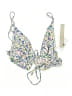 Topshop Floral White Swimsuit Top Size 8 - photo 1