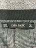 Zara Basic Plaid Gray Dress Pants Size S - photo 7