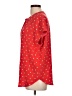 Kinross 100% Silk Hearts Red Short Sleeve Silk Top Size L - photo 5