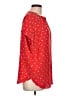 Kinross 100% Silk Hearts Red Short Sleeve Silk Top Size L - photo 4