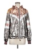 Mother 100% Polyurethane Metallic Silver Windbreaker Size L (estimated) - photo 1
