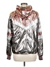 Mother 100% Polyurethane Metallic Silver Windbreaker Size L (estimated) - photo 2