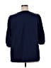 Shein Curve 100% Polyester Blue 3/4 Sleeve Blouse Size 3X - photo 2